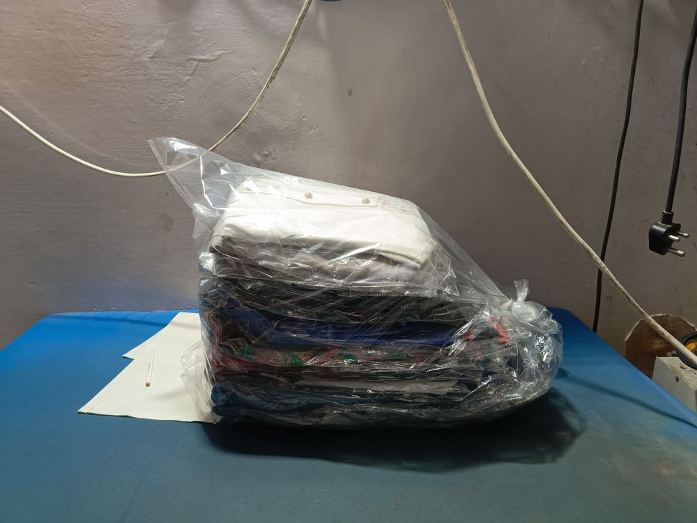 A finished order packed and ready for delivery